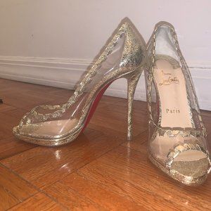 Christian Louboutin 38/Approx. US 8 Gold